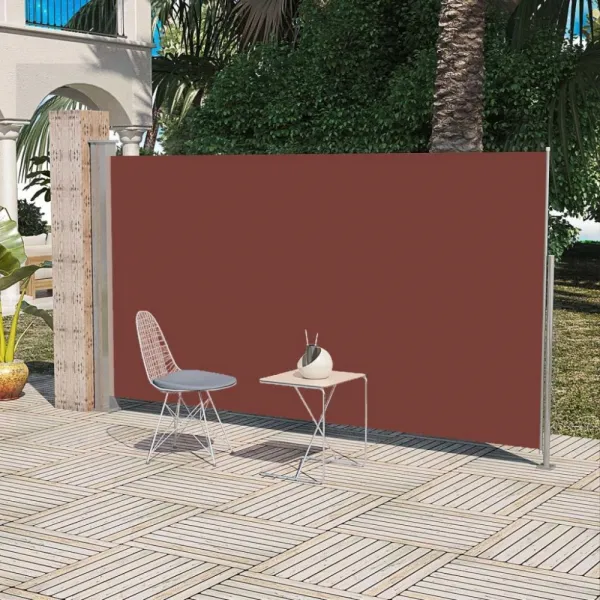 Zaťahovací bočná markíza 160x300 cm Dekorhome Černá