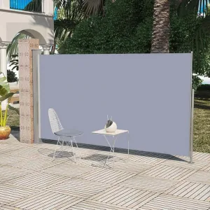 Zaťahovací bočná markíza 160x300 cm Dekorhome Černá