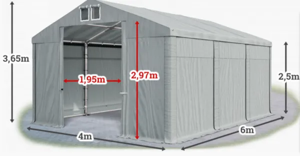 Skladový stan 4x6m PROFI