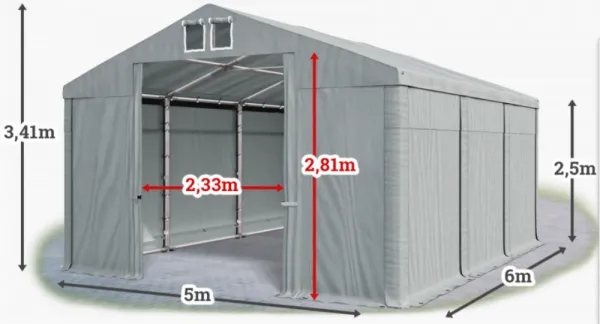 Skladový stan 5x6m PROFI