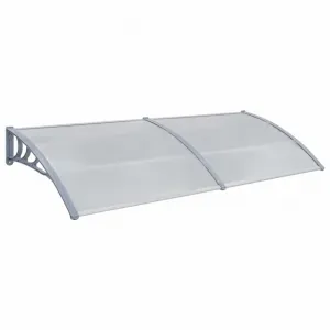 Strieška nad dvere 200 x 100 cm polykarbonát Dekorhome Černá
