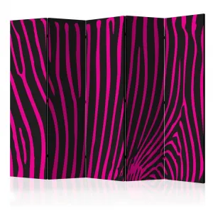 Paraván Zebra pattern (violet) Dekorhome