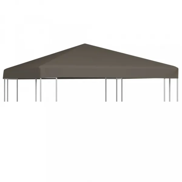 Strecha na altánok 310 g / m² 3 x 3 m Dekorhome Hnědá
