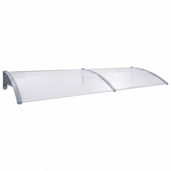 Strieška nad dvere 200 x 80 cm polykarbonát Dekorhome Černá