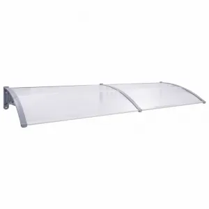 Strieška nad dvere 200 x 80 cm polykarbonát Dekorhome Černá