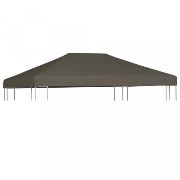Strecha na altánok 310 g / m² 3 x 4 m Dekorhome Hnědá