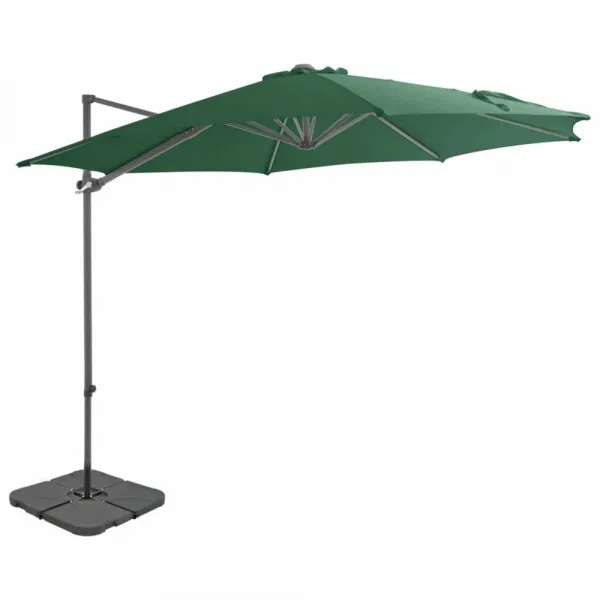 Záhradný slnečník so stojanom Ø 300 cm Dekorhome Šedohnědá taupe