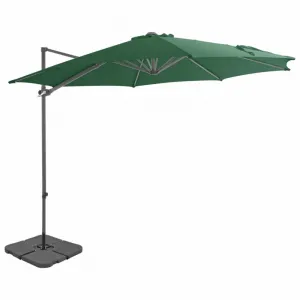 Záhradný slnečník so stojanom Ø 300 cm Dekorhome Šedohnědá taupe