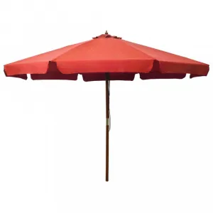 Záhradný slnečník ø 330 cm Dekorhome Černá