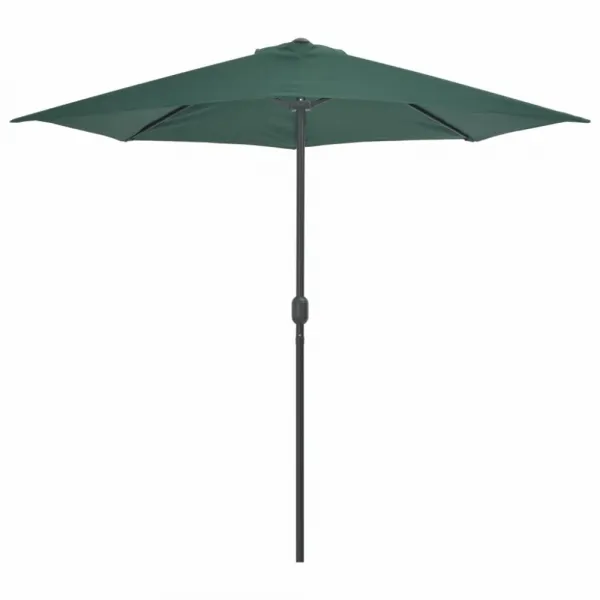 Polkruhový slnečník 270x135 cm Dekorhome Cihlová