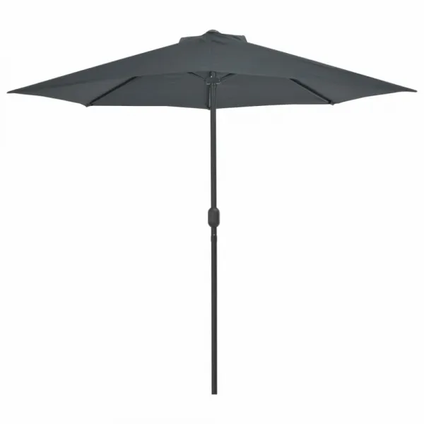 Polkruhový slnečník 270x135 cm Dekorhome Cihlová