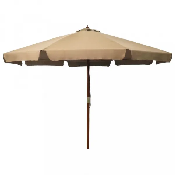Záhradný slnečník ø 330 cm Dekorhome Černá