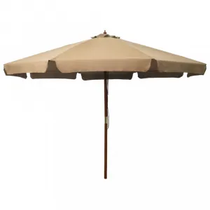 Záhradný slnečník ø 330 cm Dekorhome Černá