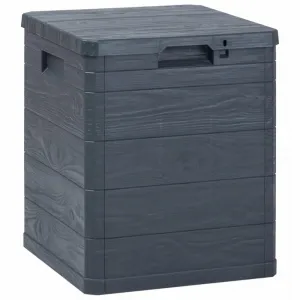 Záhradný úložný box 90 l Dekorhome Šedá