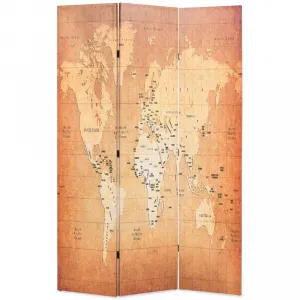 Paraván mapa sveta Dekorhome 4