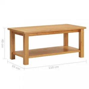 Konferenčný stolík masívne dubové drevo Dekorhome 90x45x40 cm