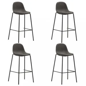 Barový set 5ks textil / biela Dekorhome Černá