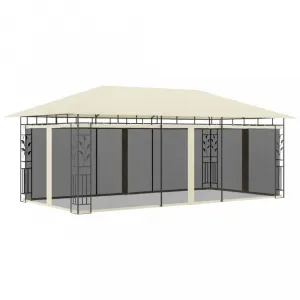 Záhradný altánok s moskytiérou 6 x 3 m Dekorhome Antracit