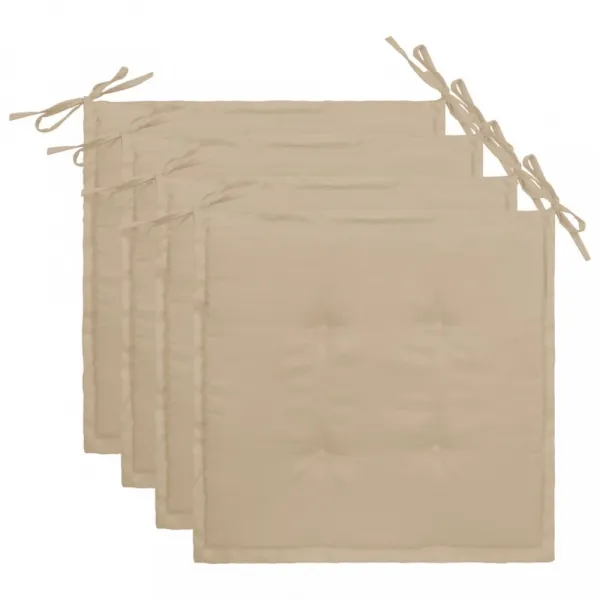 vidaXL Podložky na záhradné stoličky 4 ks 40x40x3 cm, oxfordská látka