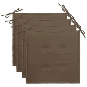 vidaXL Podložky na záhradné stoličky 4 ks 40x40x3 cm, oxfordská látka