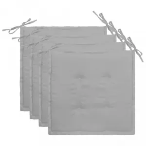 vidaXL Podložky na záhradné stoličky 4 ks 40x40x3 cm, oxfordská látka