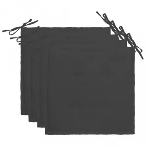 vidaXL Podložky na záhradné stoličky 4 ks 40x40x3 cm, oxfordská látka