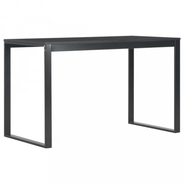 vidaXL Počítačový stôl, čierno dubový 120x60x70 cm