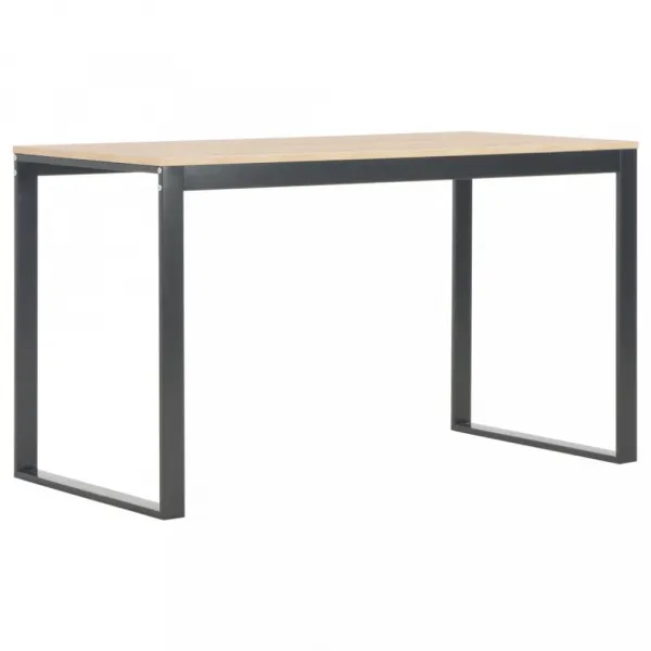 vidaXL Počítačový stôl, čierno dubový 120x60x70 cm