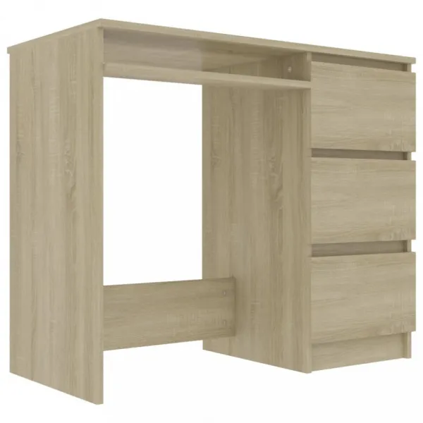 Písací stôl so zásuvkami 90x45 cm Dekorhome Beton