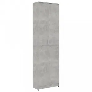 vidaXL Šatník do chodby, biely 55x25x189 cm, kompozitné drevo