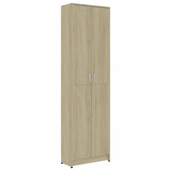 vidaXL Šatník do chodby, biely 55x25x189 cm, kompozitné drevo