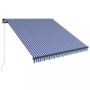 Ručne zaťahovacia markíza s LED svetlom 350x250 cm Dekorhome