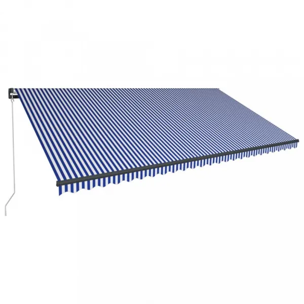 Ručne zaťahovacia markíza s LED svetlom 600x300 cm Dekorhome Antracit