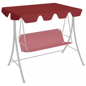 Strieška na záhradnú hojdačku 150/130x70/105 cm Dekorhome Černá