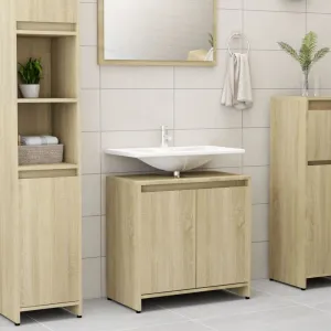 Skrinka pod umývadlo DTD Dekorhome Černá