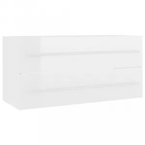 Skrinka pod umývadlo 100 cm Dekorhome Černá