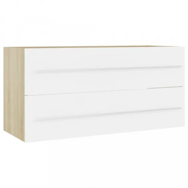 Skrinka pod umývadlo 100 cm Dekorhome Černá