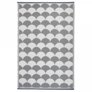 Esschert Design Vonkajší koberec 180x121 cm, sivo biely OC25