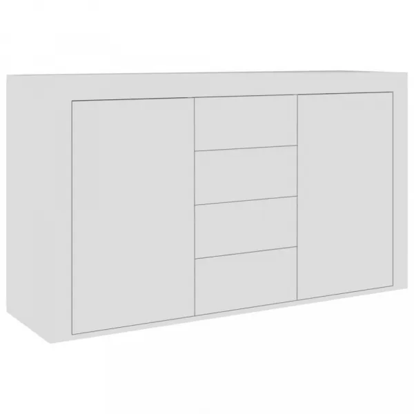 Komoda DTD Dekorhome Bílá