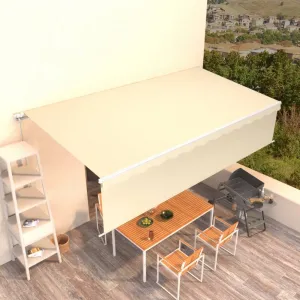 Ručne zaťahovacia markíza s roletou 450x300 cm Dekorhome