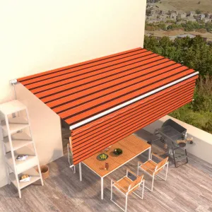 Ručne zaťahovacia markíza s roletou 450x300 cm Dekorhome