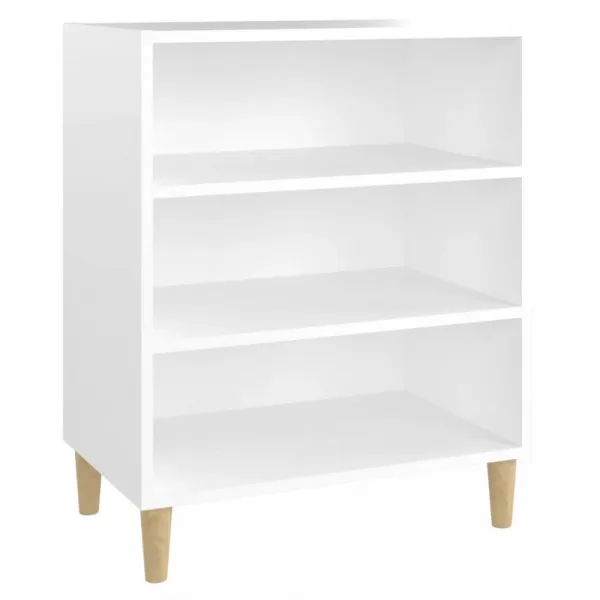 Regál DTD / eukalyptus Dekorhome Černá