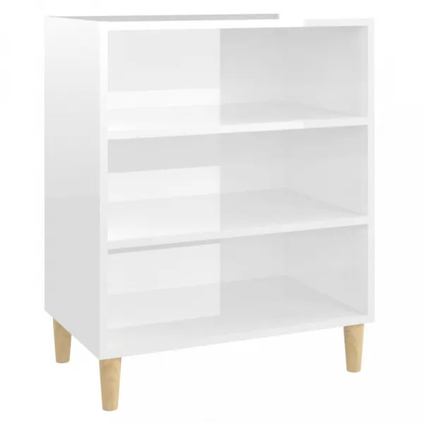 Regál DTD / eukalyptus Dekorhome Černá