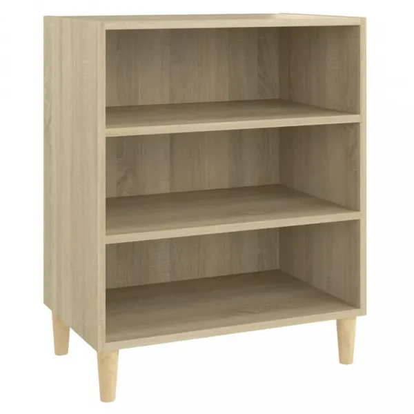 Regál DTD / eukalyptus Dekorhome Černá