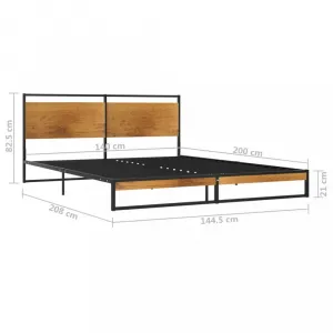 Posteľ kov / preglejka Dekorhome 90 x 200 cm