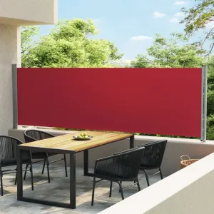Zaťahovacia bočná markíza 140x600 cm Dekorhome Černá