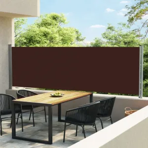 Zaťahovacia bočná markíza 140x600 cm Dekorhome Černá