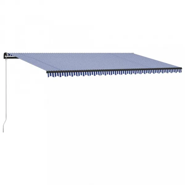 Ručne zaťahovacia markíza 500x300 cm Dekorhome Krémová