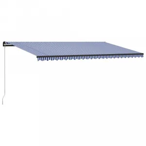 Ručne zaťahovacia markíza 500x300 cm Dekorhome Krémová
