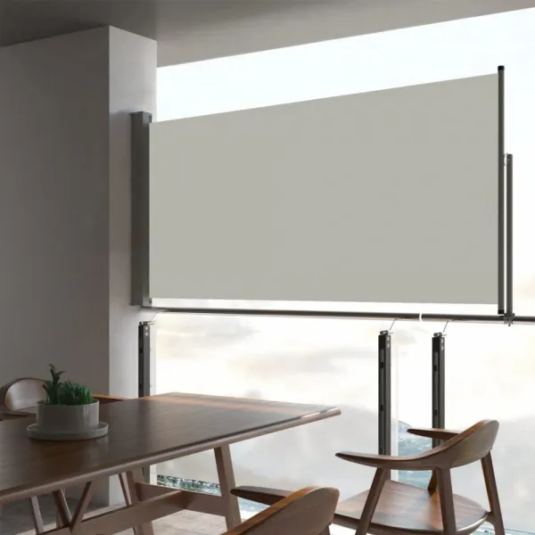 Zaťahovacia bočná markíza 80x300 cm Dekorhome Černá